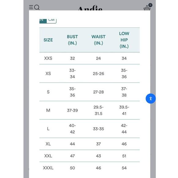 Andie Swim The String Bottom in Blue Gingham Size large NWT - Picture 7 of 9